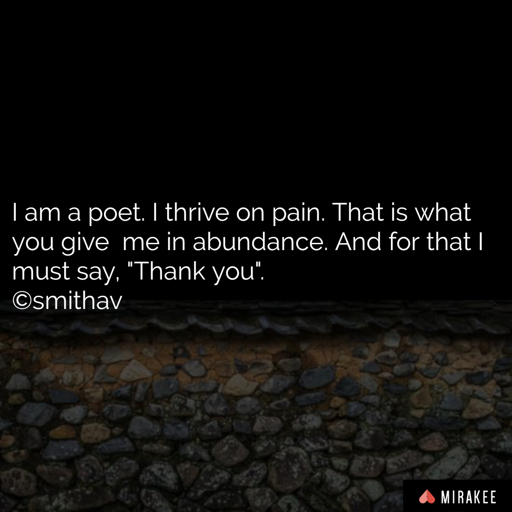 Quote 4/2019 : Thank you Pain!